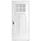 Codel Doors 36" x 80" Primed White Shaker Exterior Fiberglass Door 3068RHISPSFHER2066C691610BM - alternate 1